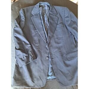 Louis Roth Men's Sport Coat Dark Blue Pin Strip Suit Jacket Blazer